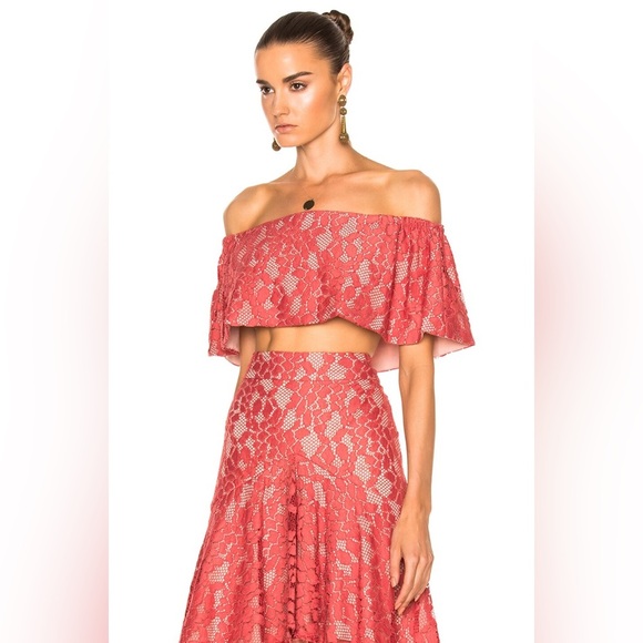 ALEXIS
Taza Top and Braxton Skirt Set in Salmon Lace (D8) - Picture 2 of 14